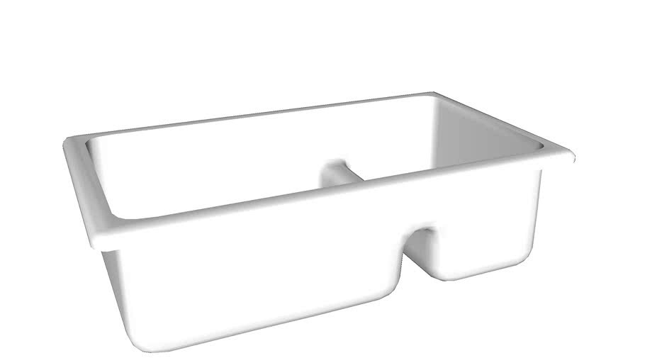 K-6625 Iron/Tones(R) 33' x 18-3/4' x 9-5/8' top-/under-mount Smart Divide(R) large/medium kitchen sink