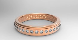 Luxurious Rose Gold Jewellery Ring