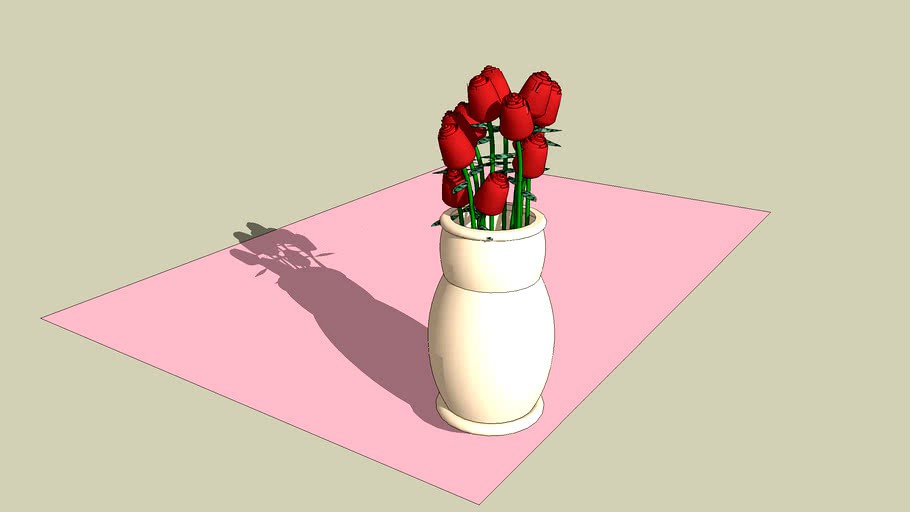 Rose and Vase