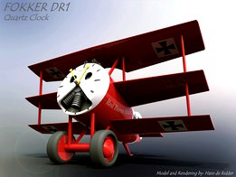 Fokker DR1 clock