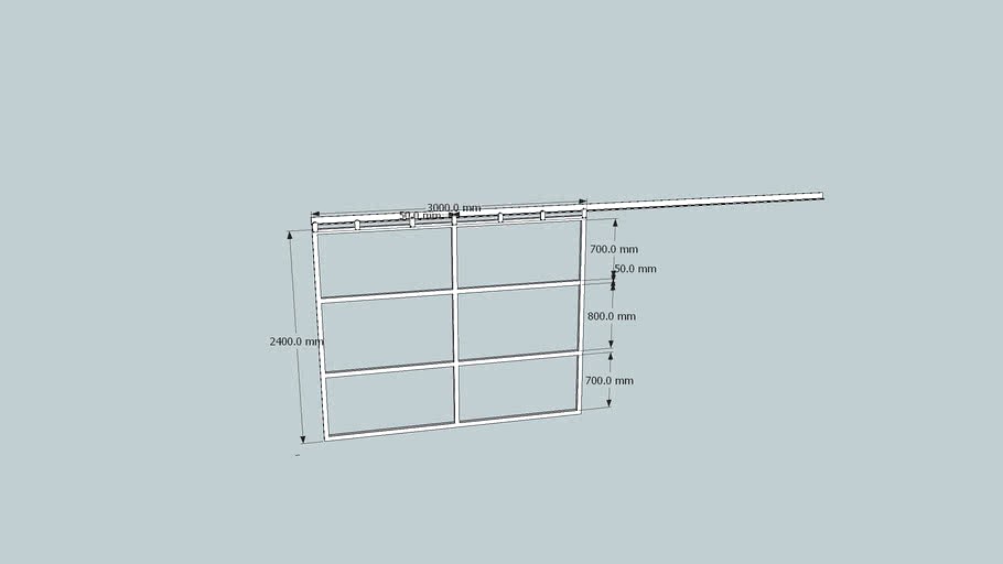 armature porte coulissante