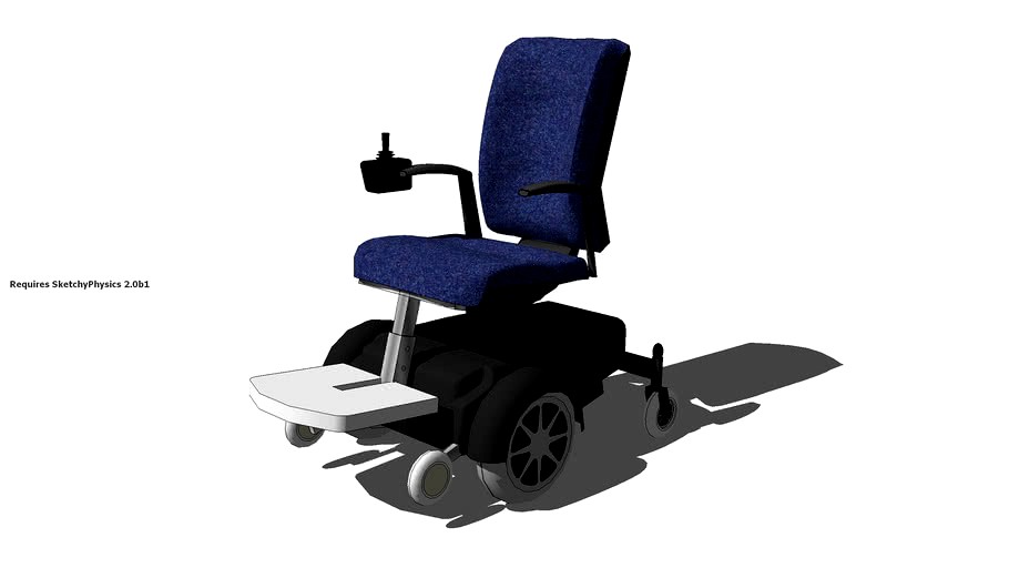 Electric Wheelchair 3d model