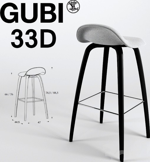 GUBI 33D Fully Upholstered Hallingdal