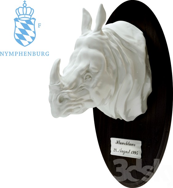 Nymphenburg. Rhino head.