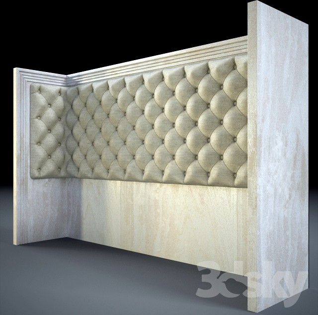 Headboard capitone U shape