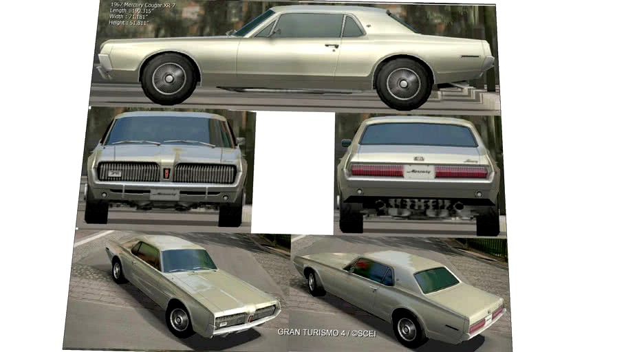 mercury Cougar blueprints