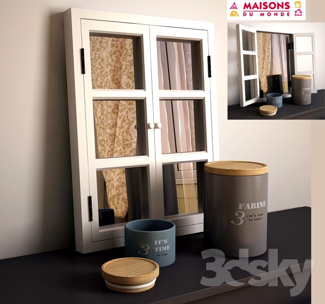 MAISONS DU MONDE. Mirror-window.