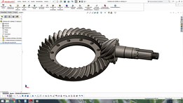 CROWN AND HYPOIDAL PINION