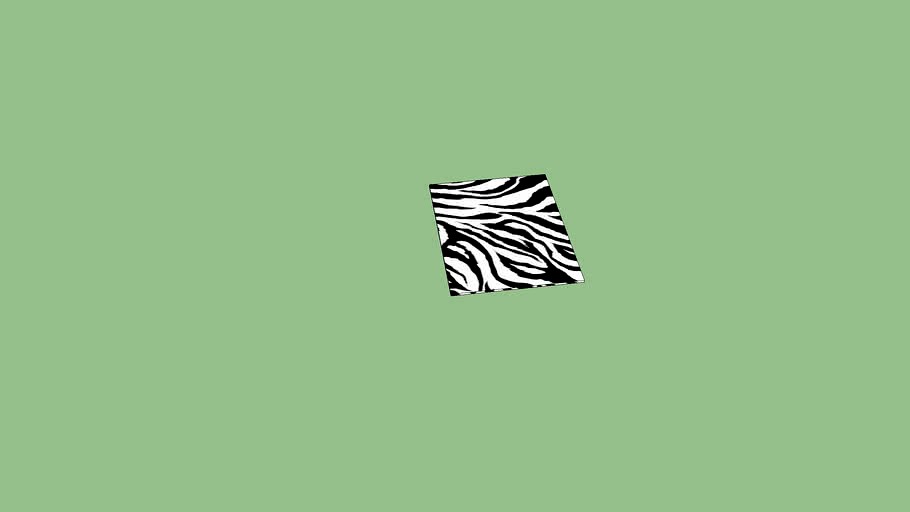 Zebra Pattern Rug