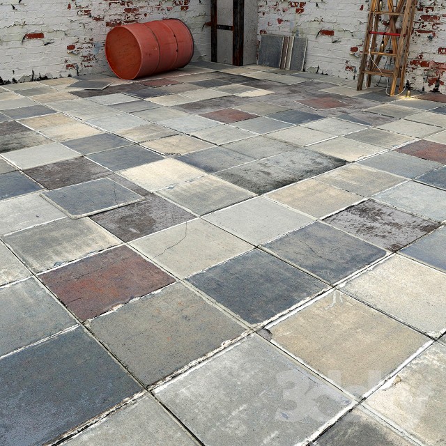 The old floor tiles &amp;quot;Travertino&amp;quot;