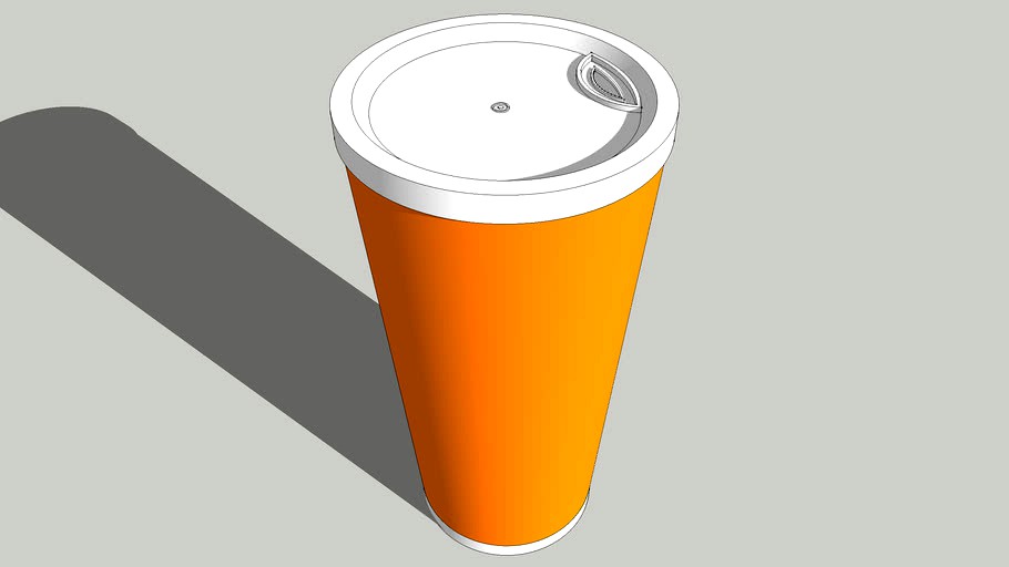 Paper Coffee Cup Orange
