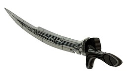 Alita damascus sword (EL wire version)
