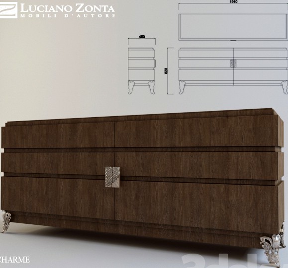 Luciano ZONTA chest of drawers CHARME