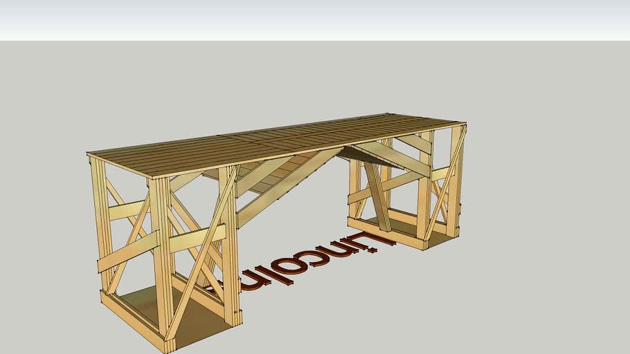 Popsicle stick bridge