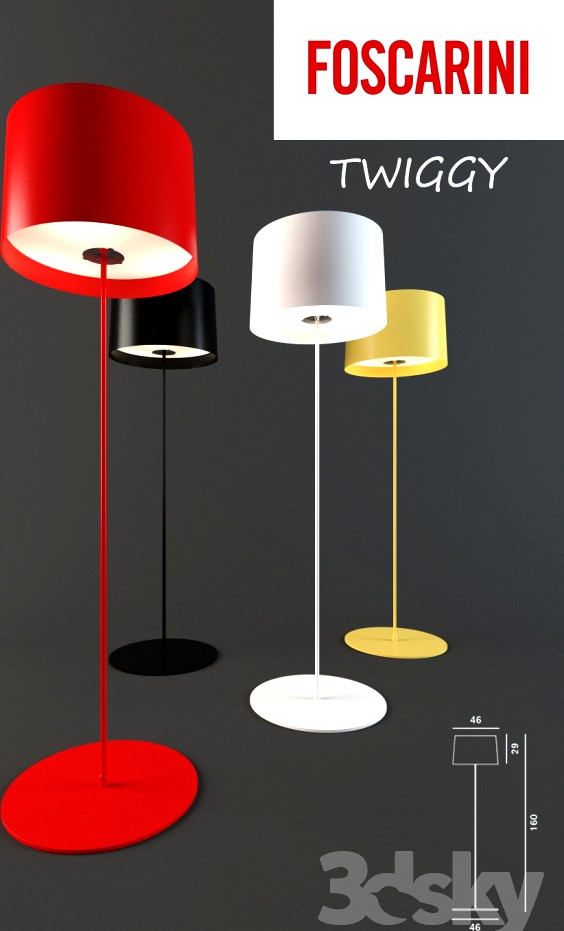 Foscarini &quot;Twiggy Floor Lamp Lettura&quot;