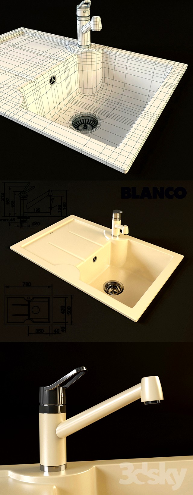 Blanco sink and faucet Blanco 45s Idessa Actis