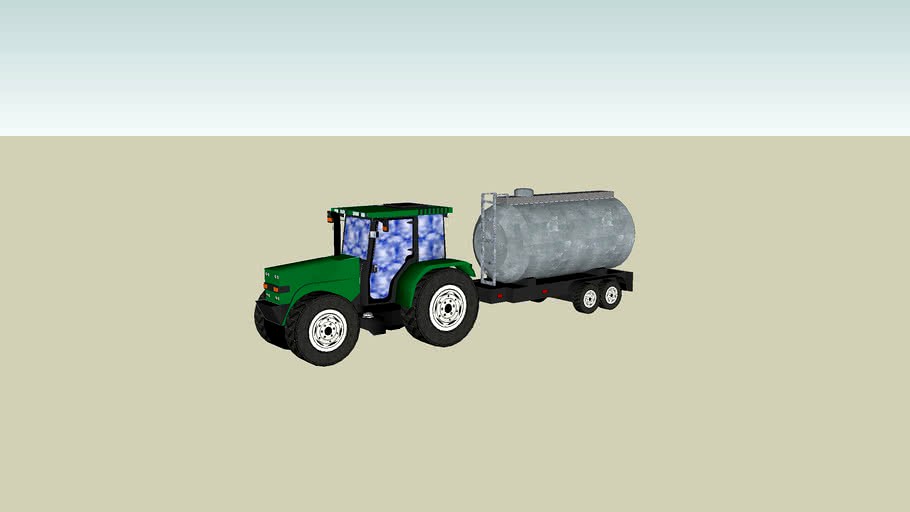 Traktor mit Wassertank