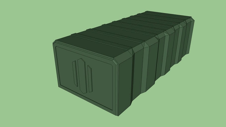 futuristic supply crate