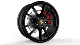 Porsche Cayman 2015 20" OEM Rear Wheel Rim Carrera S