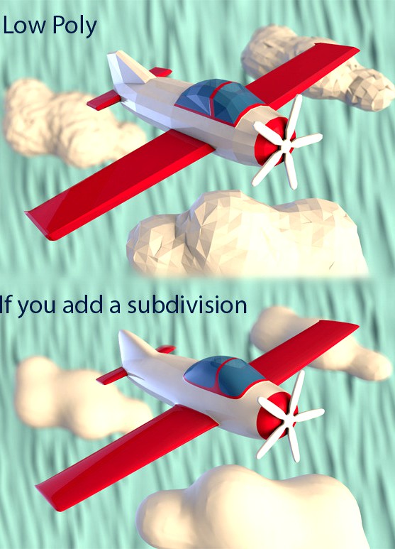 Low Poly plane