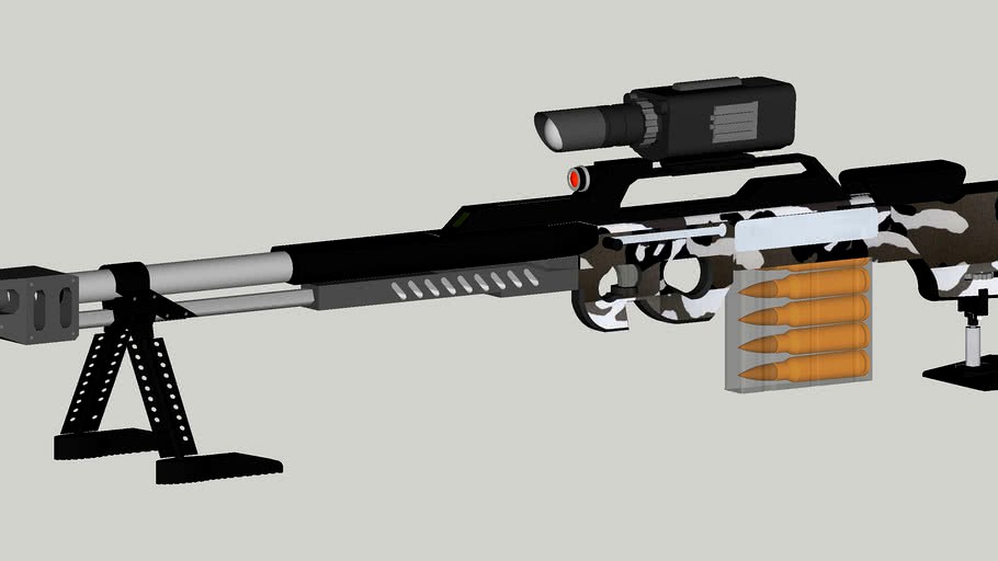 Anti Tank Rifle 3d Model