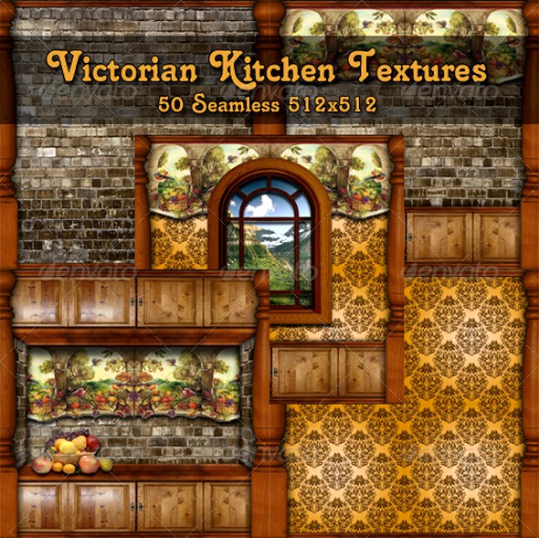 Victorian Kitchen Textures Pack