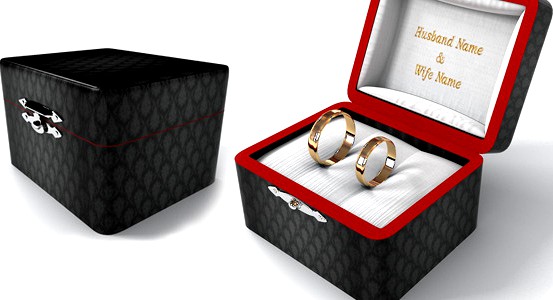 Realistic Wedding Rings with nice Box