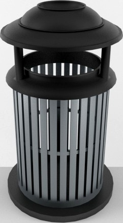 Outdoor Trash Can 03