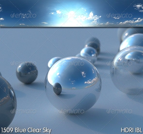 HDRI IBL 1509 Blue Clear Sky