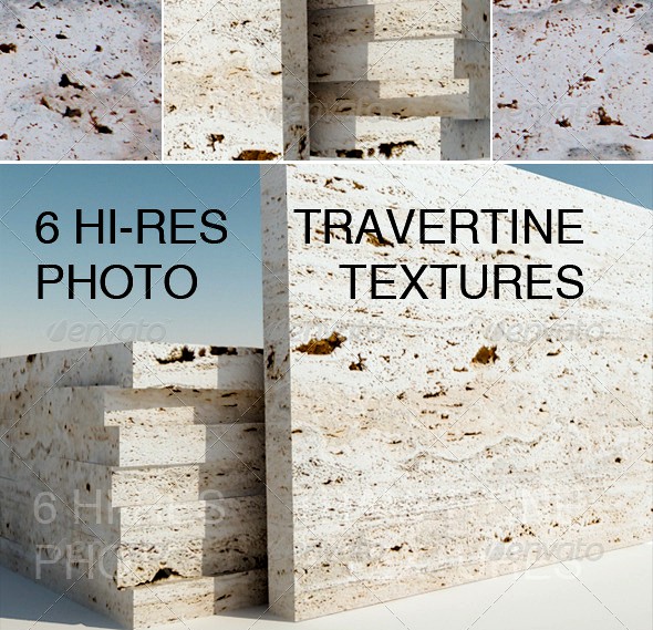 6 Travertine Textures