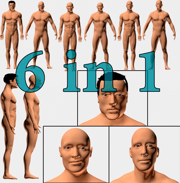 Set of Men 6 in 1