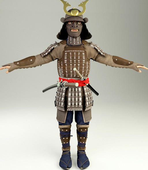 Samurai 3d model
