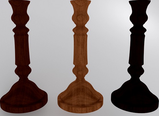 Wooden Candlestick 2