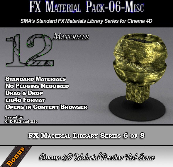 Standard FX Material Pack-06-Misc for Cinema 4D