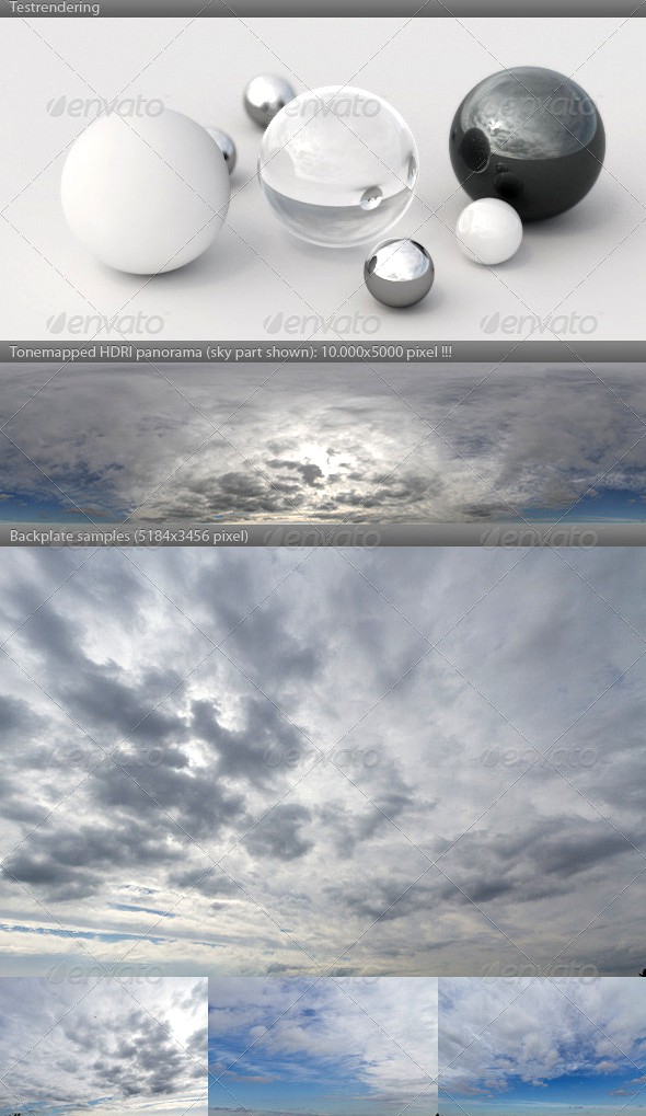 HDRI spherical sky panorama -1306- cloudy winter