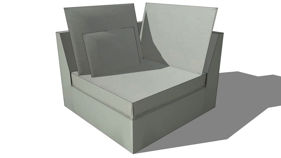 Angle de canapé ENZO lin gris clair, Maisons du monde. Réf: 132.835 Prix: 390