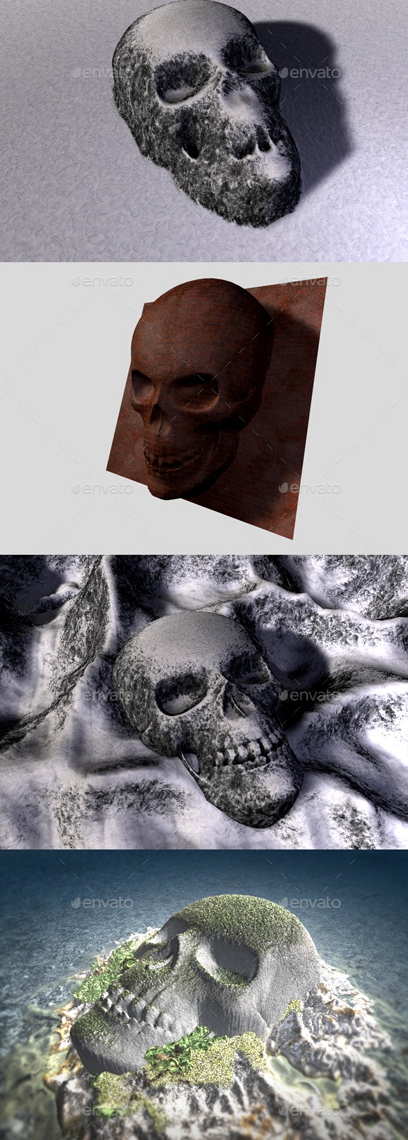 Skull Depth Map 1