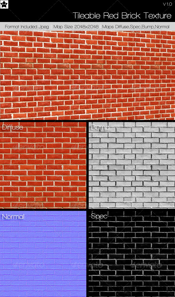 Tileable Brick texture 2