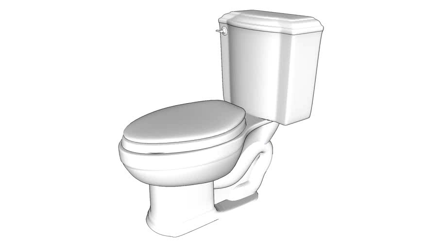 K-3457 - Kohler Devonshire(R) elongated toilet with left-hand trip lever, less seat