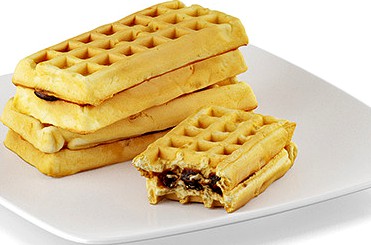 Waffles with filling