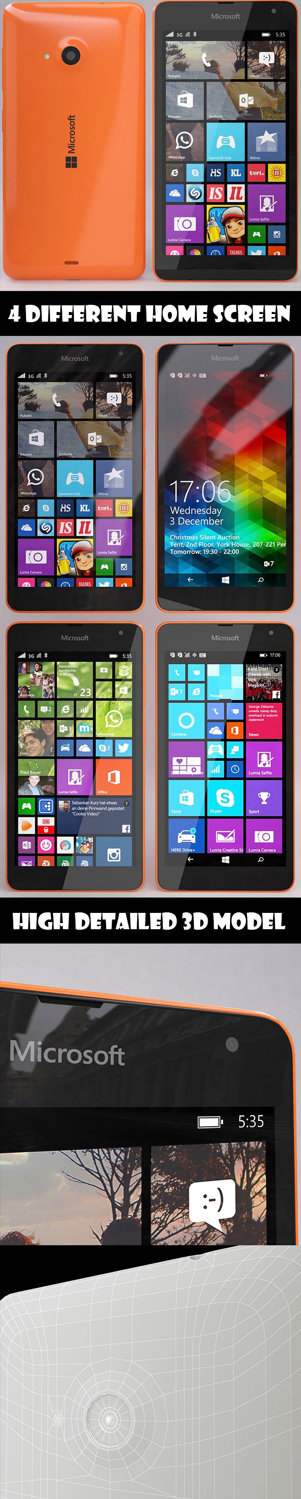 Microsoft Lumia 535 Orange