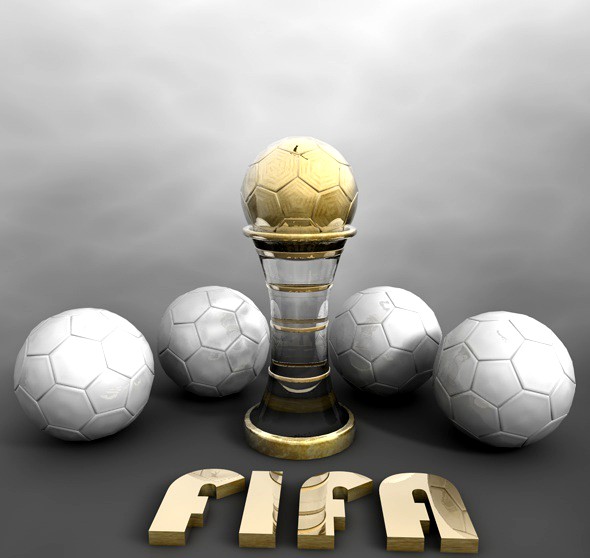 Soccer Trophy &amp; Ball