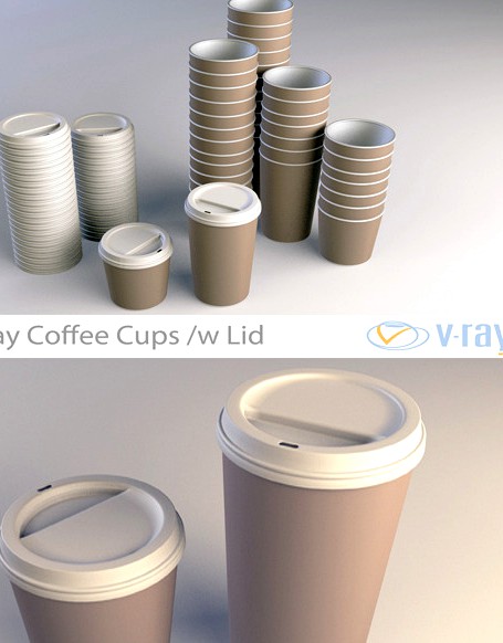 Coffee Cup Take Away (Vray)