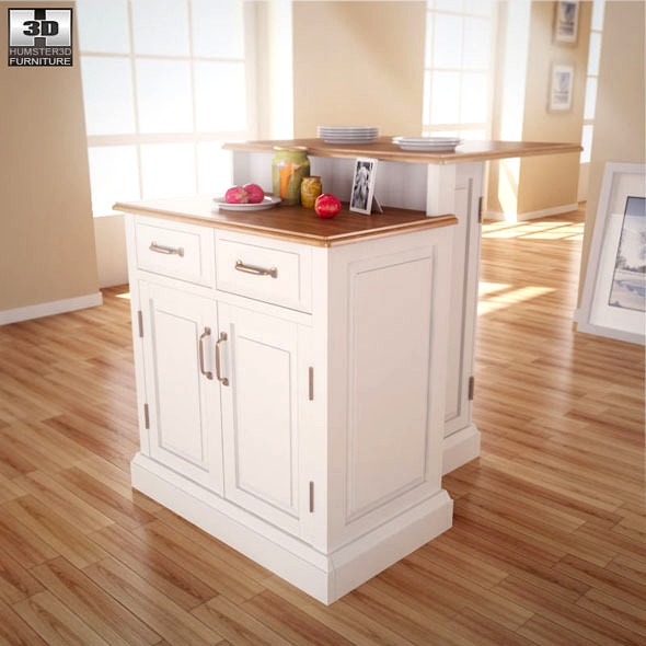 Woodbridge Two Tier Kitchen Island - Home Styles