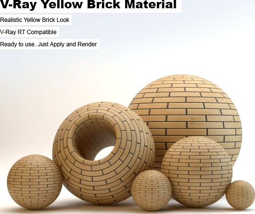 V-Ray Yellow Brick Material