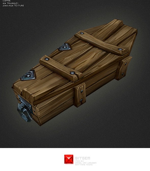 Low Poly Coffin