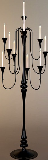 Glass Standard Lamp