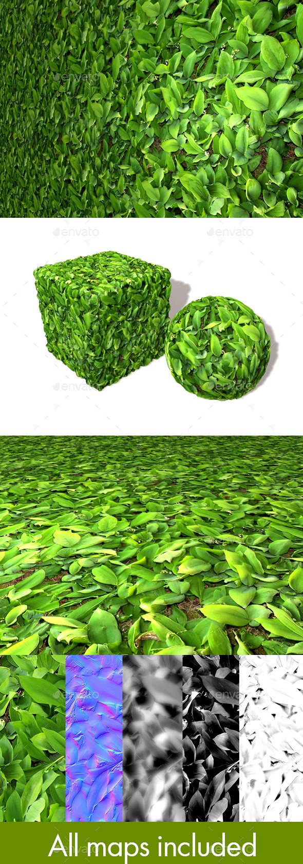 Leafy Plants Seamless Texture