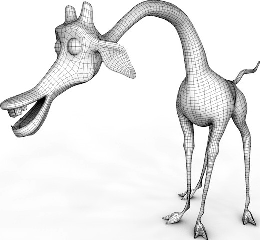 Giraffe Melman low poly