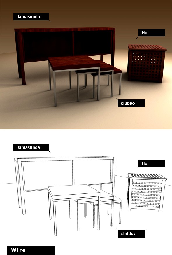 Ikea set - 3 pieces